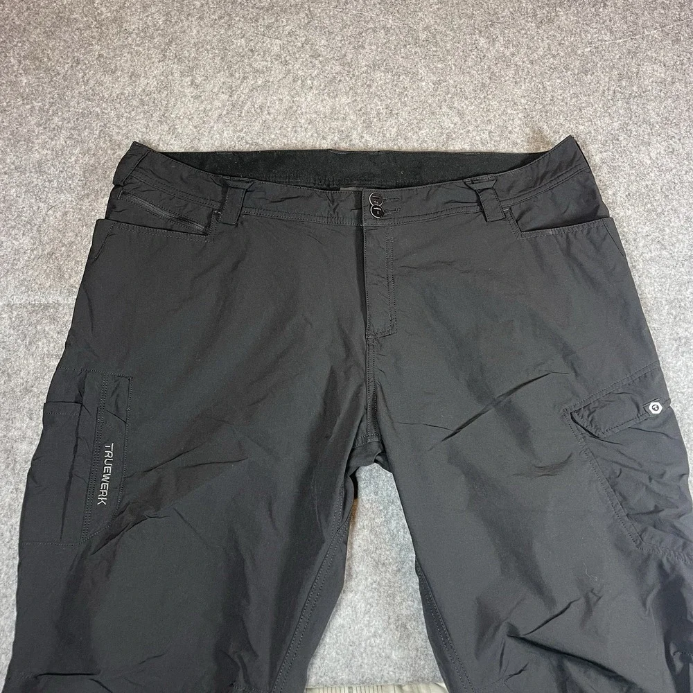 Truewerk T1 Werkpant 44x30 Black Outdoors Cargo Tech Workwear Minimalist Utility